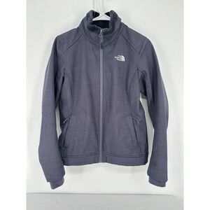 North Face Apex Chromium Thermal Soft Shell Jacket Women Small Fleece Lined Gray